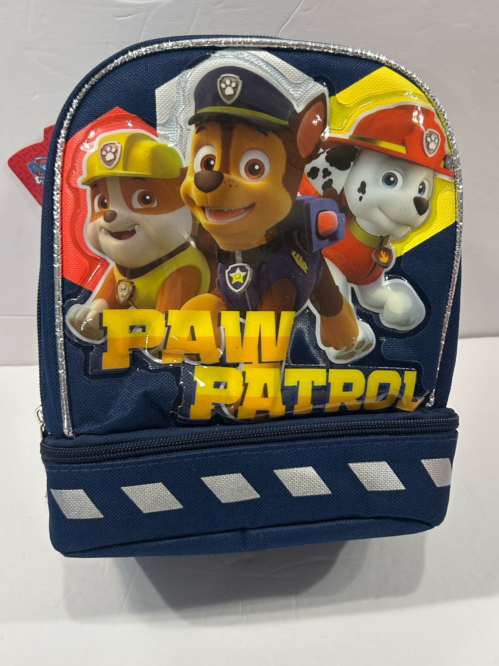Paw Patrol Navy Blue Lunch Bag with Yellow & Red Accents